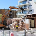 Demolition work in Newcastle