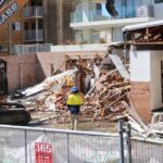 Demolition work in Newcastle